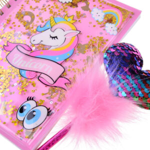 Stebuklingas slaptas dienoraštis UNICORN + rašiklis lipdukai ZA4796 - Image 8