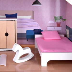 Medinis lėlių namas su baseinu ir liftu ZA4835 - Image 6