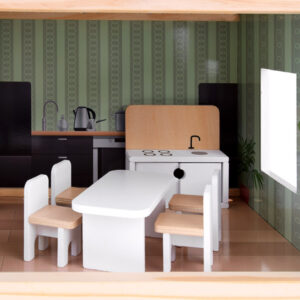 Medinis lėlių namas su baseinu ir liftu ZA4835 - Image 7