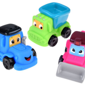 Minkštų konstrukcinių automobilių rinkinys 3 vnt. 18M+ ZA4737B - Image 2