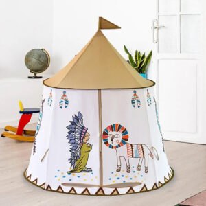 Indėniška palapinė tipis, apvali žaidimų palapinė vaikams ZA4940 - Image 3