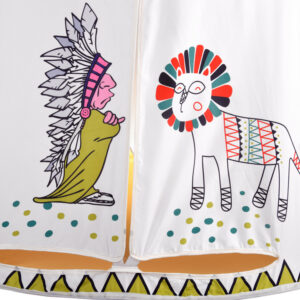 Indėniška palapinė tipis, apvali žaidimų palapinė vaikams ZA4940 - Image 6