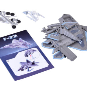 Konstruktoriaus rinkinys reaktyvinio lėktuvo modelis F-22 1:100 ZA5027 - Image 3