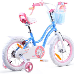 RoyalBaby STAR GIRL mergaitiškas dviratis 14 colių mėlynas RB14G-1 - Image 3