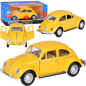 Kolekcinis automobilis Volkswagen Classical Beetle 1967 1:36 metalinis automobilis su šviesos ir garso efektais ZA5055