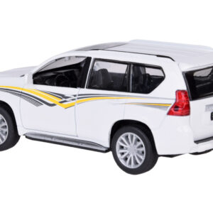 Metalinis automobilio modelis TOYOTA LAND CRUISER PRADO su šviesos ir garso efektais visureigis ZA5056 - Image 4