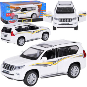Metalinis automobilio modelis TOYOTA LAND CRUISER PRADO su šviesos ir garso efektais visureigis ZA5056