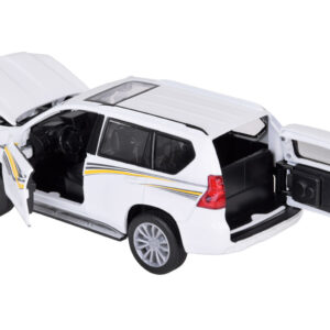 Metalinis automobilio modelis TOYOTA LAND CRUISER PRADO su šviesos ir garso efektais visureigis ZA5056 - Image 7