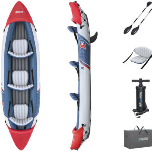 Bestway pripučiamas baidarės modelis Rapid X3, 3 vietų + irklai, krepšys 381x100 cm 65132 - Image 3
