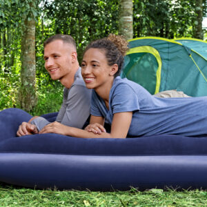 Bestway 2 vietų pripučiamas kempingo čiužinys 203x152 – su integruota kojine pompa 67226 - Image 7