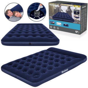 Bestway 2 vietų pripučiamas kempingo čiužinys 203x152 – su integruota kojine pompa 67226