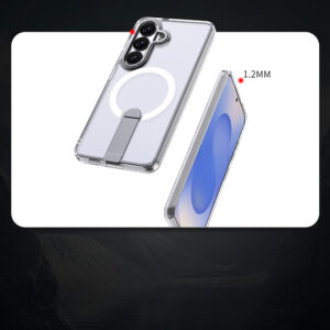 Hybrid Armor X dėklas skirtas Samsung Galaxy A36 / A37 with Stand suderinamas su MagSafe - skaidrus - Image 3