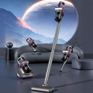 4-in-1 Vertical Handheld Vacuum Cleaner with Dust Mite Removal Brush - Gray - Image 3