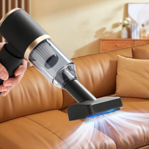 Mini Foldable Handheld Car Vacuum Cleaner with Blower Function - Black - Image 7