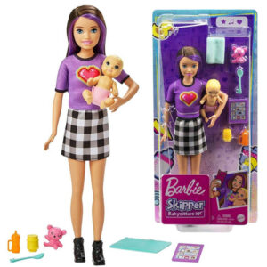 Barbie Skipper lėlė auklė + kūdikio aksesuarai GRP11 ZA5084