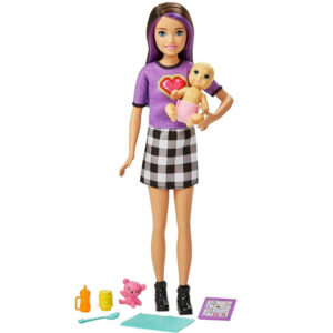 Barbie Skipper lėlė auklė + kūdikio aksesuarai GRP11 ZA5084 - Image 6