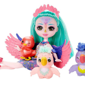 Enchantimals Filia Finch lėlė ir miela papūgų šeimynėlė ZA5089 - Image 2