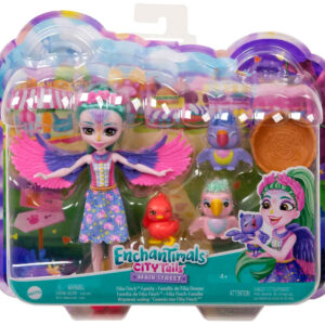 Enchantimals Filia Finch lėlė ir miela papūgų šeimynėlė ZA5089 - Image 7