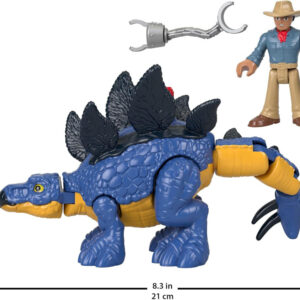 Jurassic World rinkinys Imaginext figūrėlės Stegosaurus + Dr. Grant ZA5097 - Image 5