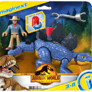 Jurassic World rinkinys Imaginext figūrėlės Stegosaurus + Dr. Grant ZA5097 - Image 6