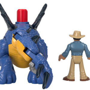 Jurassic World rinkinys Imaginext figūrėlės Stegosaurus + Dr. Grant ZA5097 - Image 7