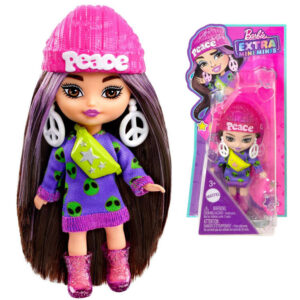 Stilinga madinga lėlė Barbie Extra Mini Minis su priedais HLN46 ZA5105 B
