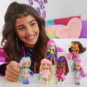 Stilinga madinga lėlė Barbie Extra Mini Minis su priedais HLN46 ZA5105 B - Image 3