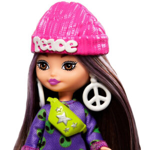 Stilinga madinga lėlė Barbie Extra Mini Minis su priedais HLN46 ZA5105 B - Image 4