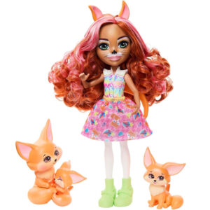 Enchantimals Filigree Fox lėlė, lapių šeimos rinkinys, Perk ZA5106 - Image 6