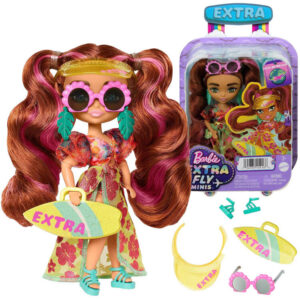 Barbie Extra Fly Minis lėlė su saulėtu paplūdimio įvaizdžiu ZA5108