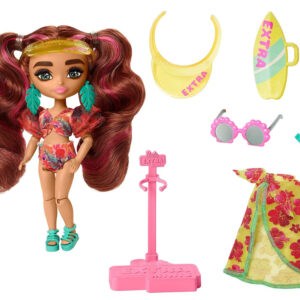 Barbie Extra Fly Minis lėlė su saulėtu paplūdimio įvaizdžiu ZA5108 - Image 2