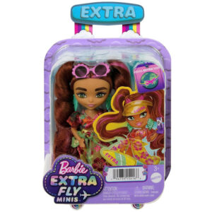Barbie Extra Fly Minis lėlė su saulėtu paplūdimio įvaizdžiu ZA5108 - Image 5