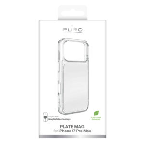 Puro Plate Mag dėklas skirtas Apple iPhone 17 Pro Max suderinamas su MagSafe - baltos spalvos - Image 2