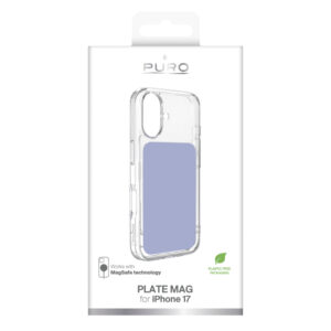 Puro Plate Mag dėklas skirtas Apple iPhone 17 suderinamas su MagSafe - violetinės spalvos - Image 2
