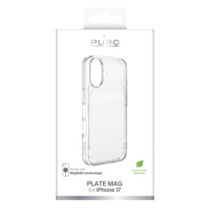 Puro Plate Mag dėklas skirtas Apple iPhone 17 suderinamas su MagSafe - baltos spalvos - Image 2