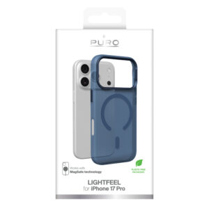 Puro Lightfeel iPhone 17 Pro Case Compatible with MagSafe - Clear Blue - Image 2
