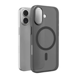 Puro Lightfeel case for iPhone 17 compatible with MagSafe - transparent and black