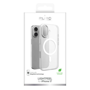Puro Lightfeel iPhone 17 Case Compatible with MagSafe - Clear and White - Image 2