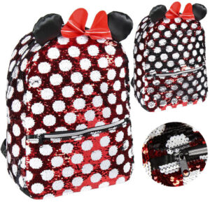 Disney Minnie Mouse žavinga stilinga kuprinė su blizgučiais 40 cm AP0007