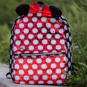 Disney Minnie Mouse žavinga stilinga kuprinė su blizgučiais 40 cm AP0007 - Image 8