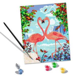 Tapybos rinkinys pagal skaičius FLAMINGES in love Flamingo, ZA5131 - Image 6