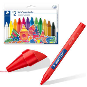 Staedtler storos „Jumbo“ vaško kreidelės 12 AP0010 vaško kreidelės