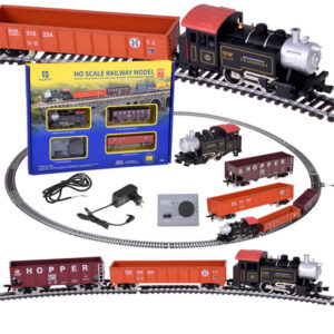 Klasikinis elektrinis traukinys garvežys su H0 valdymo pultu 1:87 RC0643