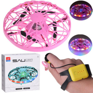 Nuotoliniu būdu valdomas DRONAS - DISC rankinis valdymas + LED šviesa RC0653