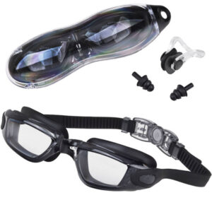 RINKINYS UV ANTI-FOG plaukimo akiniai + ausų ir nosies kištukai SP0792 CY