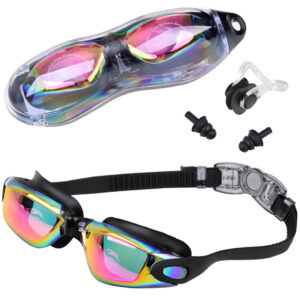 RINKINYS UV ANTI-FOG plaukimo akiniai + ausų ir nosies kištukai SP0792 RO