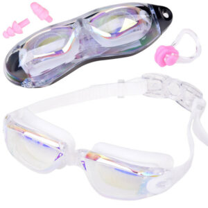 RINKINYS UV ANTI-FOG plaukimo akiniai + ausų ir nosies kištukai SP0792 BI