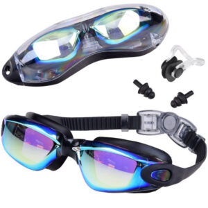 RINKINYS UV ANTI-FOG plaukimo akiniai + ausų ir nosies kištukai SP0792 ZL
