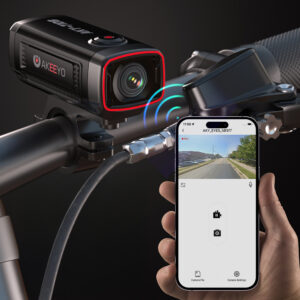 AKEEYO AKY-710S sports camera 4K video recorder for motorcycle handlebar - black - Image 5