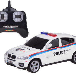 BMW X6 sportinis policijos automobilis su nuotolinio valdymo pulteliu RC0660 BI - Image 2